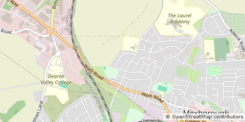 Map of Mexborough, South Yorkshire
