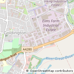 Map of Bedford, Bedfordshire