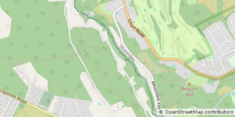 Map of Hindhead, Hampshire