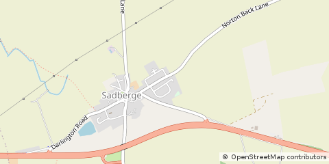 Map of Darlington, Durham