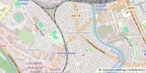 Map of Cardiff