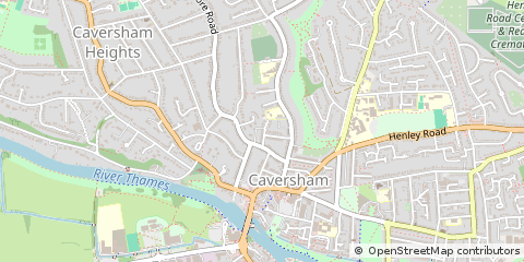 Map of Reading, Berkshire