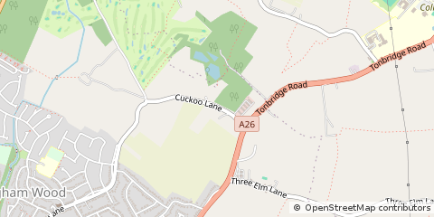 Map of Tonbridge, Kent
