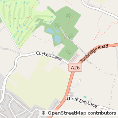 Map of Tonbridge, Kent