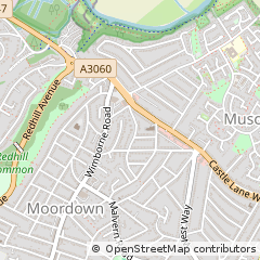 Map of Bournemouth, Dorset
