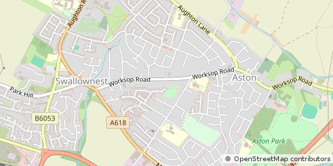 Map of Sheffield, South Yorkshire