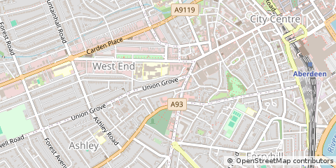 Map of Aberdeen