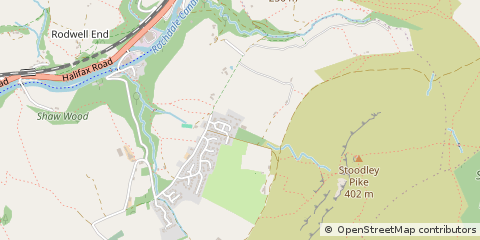 Map of Todmorden, Lancs
