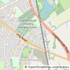 Map of Loughborough, Leicestershire