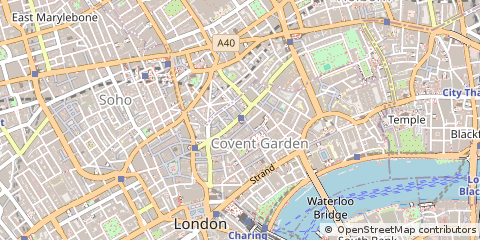 Map of London, Covent Garden