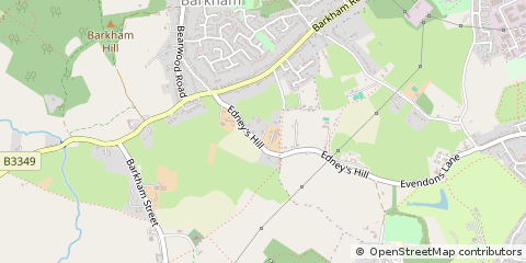 Map of Wokingham, Berkshire