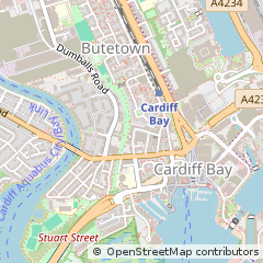 Map of Cardiff