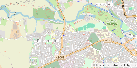 Map of Taunton, Somerset