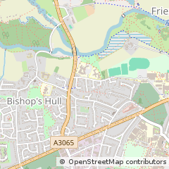 Map of Taunton, Somerset