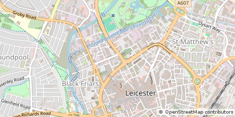 Map of Leicester, Derbyshire