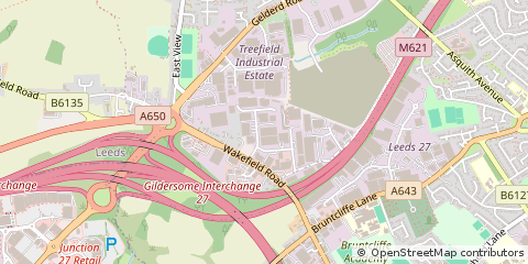 Map of Leeds, West Yorkshire