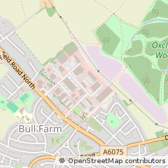 Map of Mansfield, Nottinghamshire