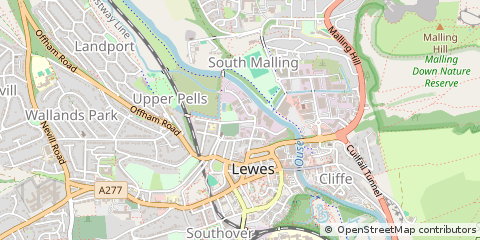 Map of Lewes