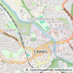 Map of Lewes