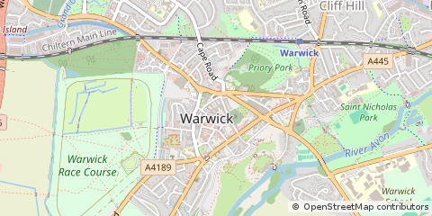 Map of Warwick