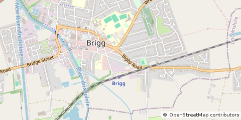 Map of Brigg, North Lincolnshire