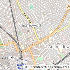 Map of Cardiff, Caerdydd