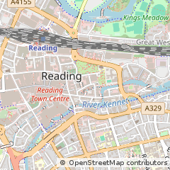 Map of Reading, Berkshire