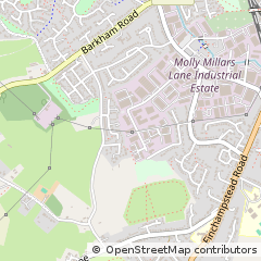 Map of Wokingham, Berkshire