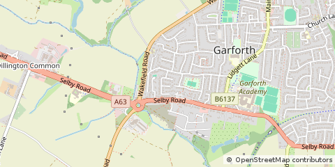 Map of Leeds, West Yorkshire