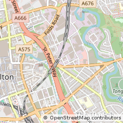 Map of Bolton, Lancs