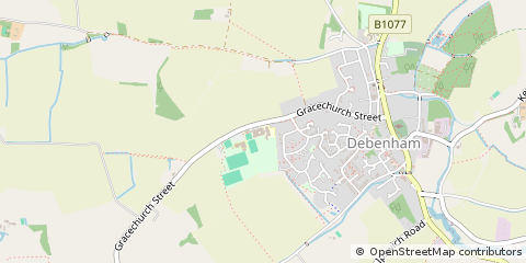 Map of Stowmarket, Suffolk