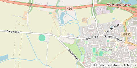 Map of Hilton, Derbyshire