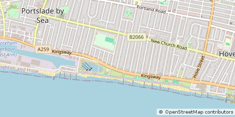 Map of Hove, East Sussex