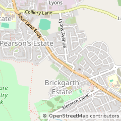 Map of Houghton LE Spring