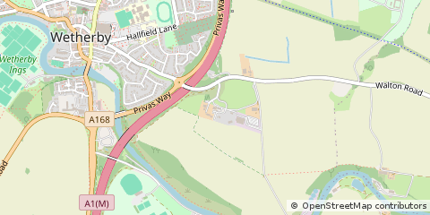 Map of Wetherby, West Yorkshire