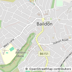 Map of Shipley, West Yorkshire