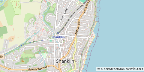 Map of Shanklin, Isle of Wight