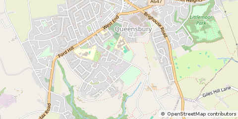 Map of Bradford, West Yorkshire