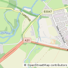 Map of Alresford, Hampshire