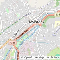 Map of Tavistock, Devon