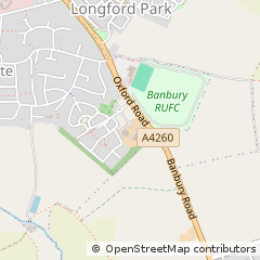 Map of Banbury, Oxfordshire
