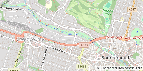 Map of Bournemouth