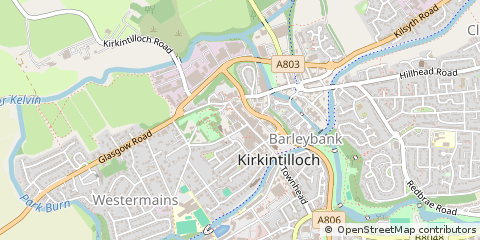Map of Lanarkshire