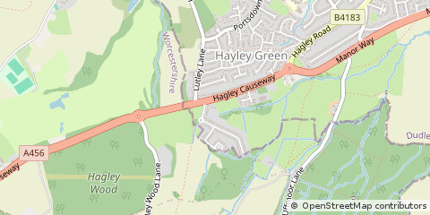 Map of Halesowen, West Midlands