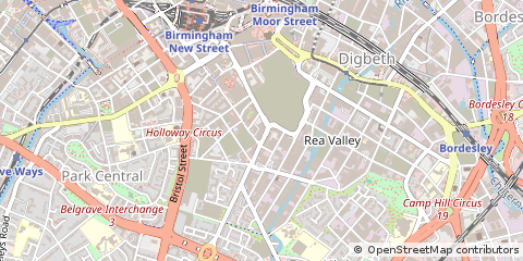 Map of Birmingham, West Midlands