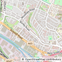 Map of Leeds, West Yorkshire