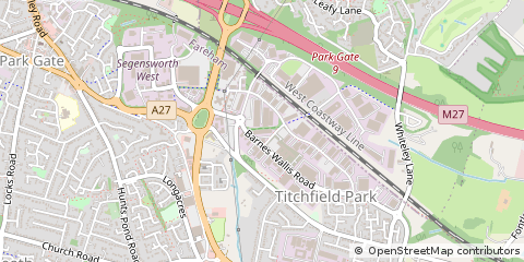 Map of Fareham, Hampshire