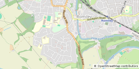 Map of Stockport, Cheshire