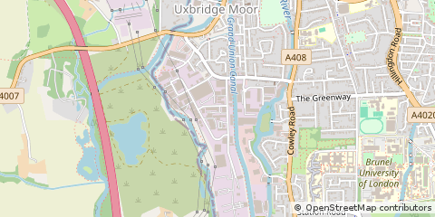 Map of Uxbridge