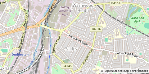 Map of Birmingham, West Midlands